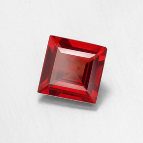 1.03 ct Red Pyrope Garnet Stone, Natural Pyrope Garnet in Square Facet Shape for Sale