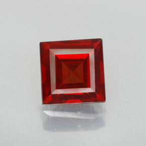 1.34 ct Red Pyrope Garnet Gemstone, Pyrope Garnet Gem in Square Facet Shape for Sale.
