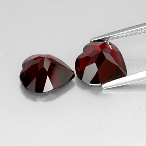 Pyrope Garnet Gemstone in 10 x 10 mm (calibrated) Size for Sale, Pyrope Garnet Stone in Deep Red Color
