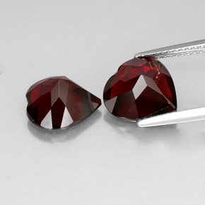 Pyrope Garnet Gemstone in 10 x 10 mm (calibrated) Size for Sale, Pyrope Garnet Stone in Deep Red Color