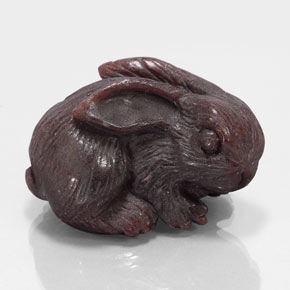 148.20 ct Red Pyrope Garnet Gemstone, Pyrope Garnet Gem in Carved Rabbit Shape for Sale.