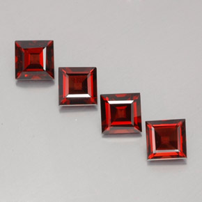 4.78 ct Red Pyrope Garnet Gemstone, Pyrope Garnet Gem in Square Facet Shape for Sale.