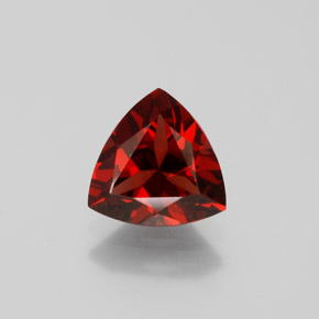 1.85 ct Red Pyrope Garnet Gemstone, Pyrope Garnet Gem in Trillion Facet Shape for Sale.