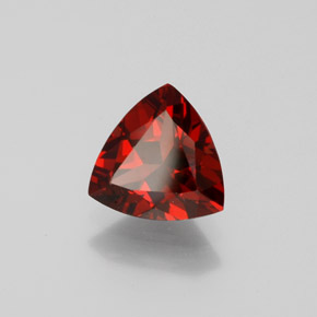 1.85 ct Red Pyrope Garnet Stone, Natural Pyrope Garnet in Trillion Facet Shape for Sale