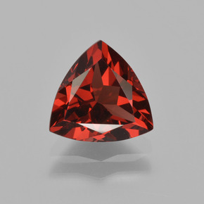 1.92 ct Red Pyrope Garnet Gemstone, Pyrope Garnet Gem in Trillion Facet Shape for Sale.