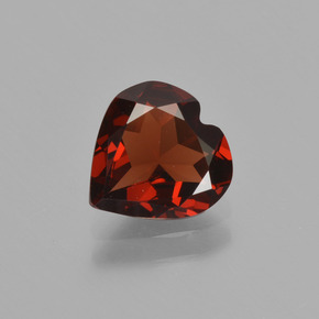 1.50 ct Red Pyrope Garnet Gemstone, Pyrope Garnet Gem in Heart Facet Shape for Sale.