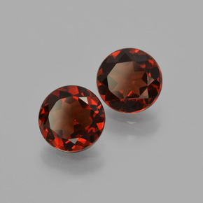 1.76 ct Red Pyrope Garnet Stone, Natural Pyrope Garnet in Round Facet Shape for Sale