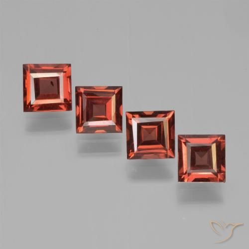 2.53ctw Natural Scarlet Red Pyrope Garnet, Square, VS