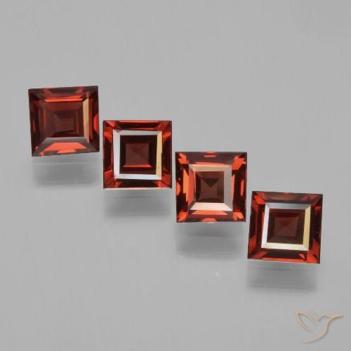 2.64ctw Natural Deep Red Pyrope Garnet, Square, VS