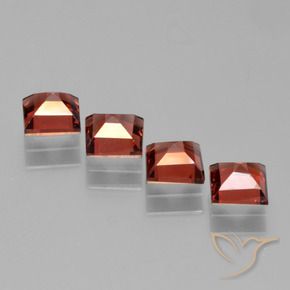 Pyrope Garnet Gemstones in 4.9 x 4.8 mm Size for Sale, Pyrope Garnet Stones in Deep Red Color