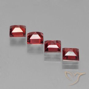 Pyrope Garnet Gemstones in 4.8 x 4.8 mm Size for Sale, Pyrope Garnet Stones in Deep Blood Red Color