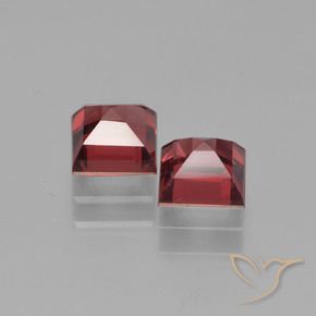 Pyrope Garnet Gemstones in 5 x 5 mm (calibrated) Size for Sale, Pyrope Garnet Stones in Deep Blood Red Color