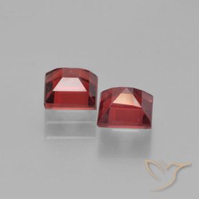 Pyrope Garnet Gemstones in 5 x 5 mm (calibrated) Size for Sale, Pyrope Garnet Stones in Deep Red Color