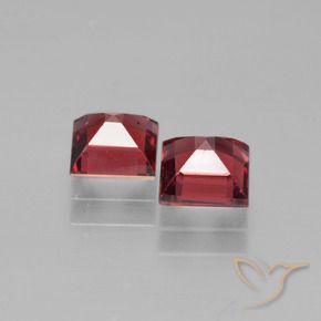 Pyrope Garnet Gemstones in 5 x 5 mm (calibrated) Size for Sale, Pyrope Garnet Stones in Deep Wine Red Color