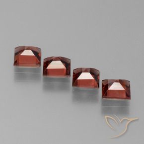 Pyrope Garnet Gemstones in 5 x 5 mm (calibrated) Size for Sale, Pyrope Garnet Stones in Deep Red Color