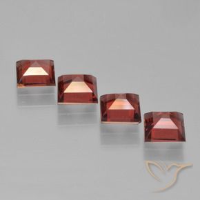 Pyrope Garnet Gemstones in 5 x 5 mm (calibrated) Size for Sale, Pyrope Garnet Stones in Deep Red Color