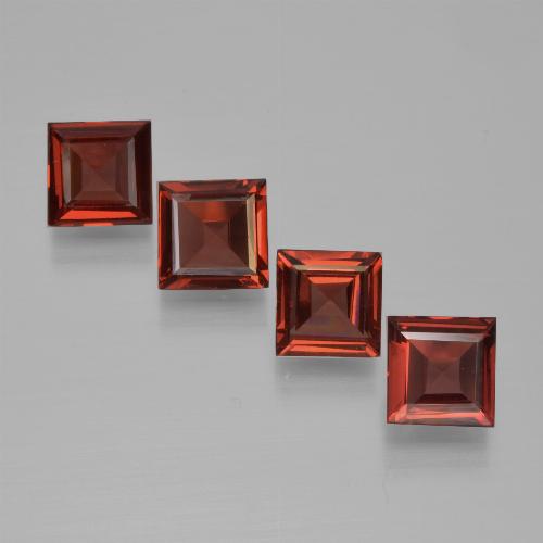 Deep Red Pyrope Garnet Gem - 0.6ct Square Step-Cut (ID: 450997)