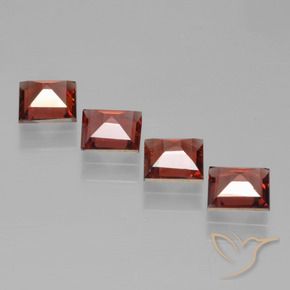 Pyrope Garnet Gemstones in 5 x 5 mm (calibrated) Size for Sale, Pyrope Garnet Stones in Medium Red Color
