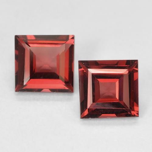 Medium Red Pyrope Garnet Gem - 0.7ct Square Step-Cut (ID: 451020)