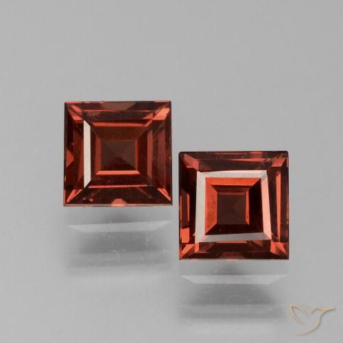 1.73 ct Square Cut Pyrope Garnet, 5.2 x 5.2 mm From Mozambique, Photo A