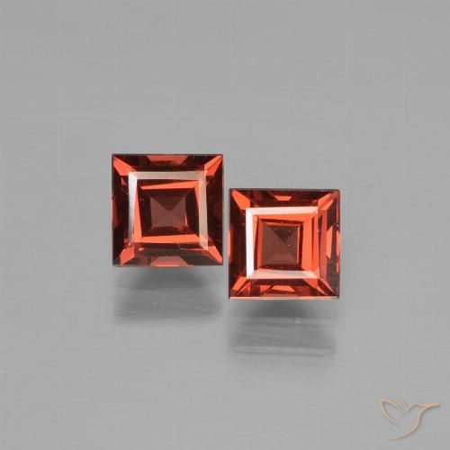 1.68ctw Natural Scarlet Red Pyrope Garnet, Square, VS