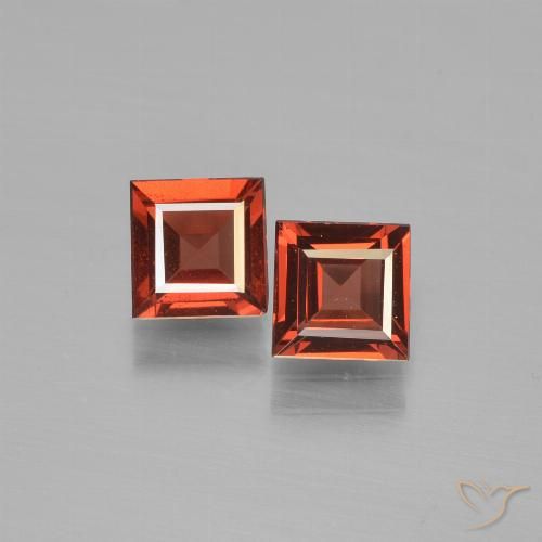 1.43 ct Square Cut Pyrope Garnet, 5.1 x 5 mm From Mozambique, Photo A