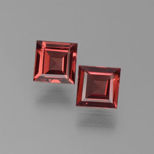Deep Red Pyrope Garnet Gem - 0.7ct Square Step-Cut (ID: 451050)