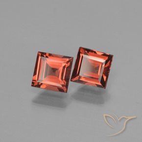 1.71 ctw Red Pyrope Garnet Stones, Natural Pyrope Garnet in Square Step-Cut Shape for Sale