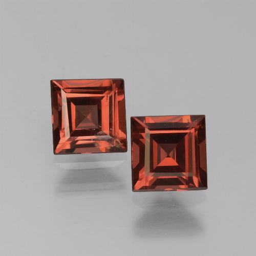 Scarlet Red Pyrope Garnet Gem - 0.8ct Square Step-Cut (ID: 451067)