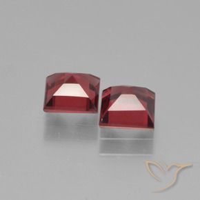 Pyrope Garnet Gemstones in 5 x 5 mm (calibrated) Size for Sale, Pyrope Garnet Stones in Deep Red Color