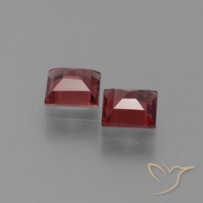 Pyrope Garnet Gemstones in 5 x 5 mm (calibrated) Size for Sale, Pyrope Garnet Stones in Dark Red Color