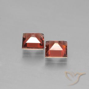 Pyrope Garnet Gemstones in 5 x 5 mm (calibrated) Size for Sale, Pyrope Garnet Stones in Medium Red Color