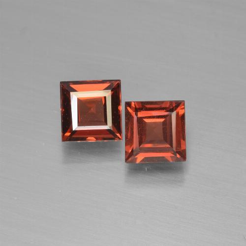 tiefrot Pyrop-Granat Edelstein - 0.8ct Caree Stufenschliff (ID: 451110)