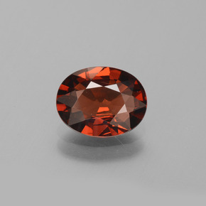 1.86 ct Red Pyrope Garnet Gemstone, Pyrope Garnet Gem in Oval Facet Shape for Sale.