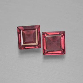 Medium Red Pyrope Garnet Gem - 0.7ct Square Step-Cut (ID: 451126)