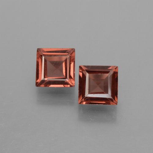Beerenrot Pyrop-Granat Edelstein - 0.8ct Caree Stufenschliff (ID: 451136)