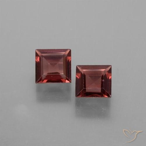 1.29ctw Natural Merlot Red Pyrope Garnet, Square, VVS-VS