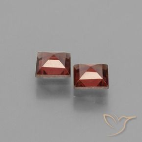 Pyrope Garnet Gemstones in 5 x 5 mm (calibrated) Size for Sale, Pyrope Garnet Stones in Sangria Red Color