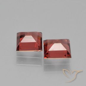 Pyrope Garnet Gemstones in 5 x 5 mm (calibrated) Size for Sale, Pyrope Garnet Stones in Medium Red Color