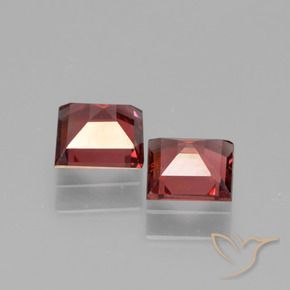 Pyrope Garnet Gemstones in 5 x 5 mm (calibrated) Size for Sale, Pyrope Garnet Stones in Deep Red Color