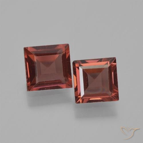 1.50ctw Natural Scarlet Red Pyrope Garnet, Square, VS