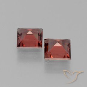 Pyrope Garnet Gemstones in 5 x 5 mm (calibrated) Size for Sale, Pyrope Garnet Stones in Dark Red Color