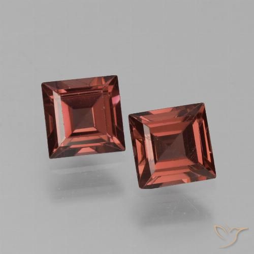 1.51ctw Natural Dark Red Pyrope Garnet, Square, VS