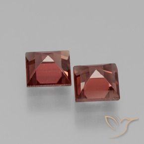 Pyrope Garnet Gemstones in 5 x 5 mm (calibrated) Size for Sale, Pyrope Garnet Stones in Dark Red Color