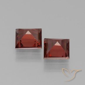 Pyrope Garnet Gemstones in 5 x 5 mm (calibrated) Size for Sale, Pyrope Garnet Stones in Dark Red Color