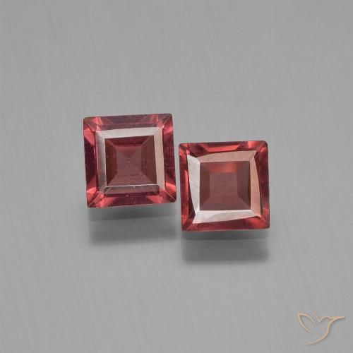 1.49ctw Natural Deep Red Pyrope Garnet, Square, VVS