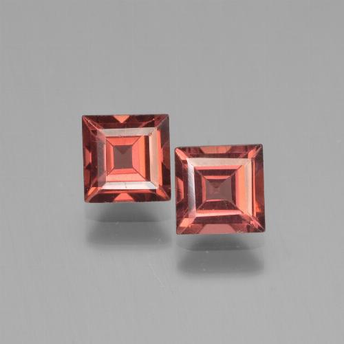 Deep Berry Red Pyrope Garnet Gem - 0.9ct Square Step-Cut (ID: 451184)