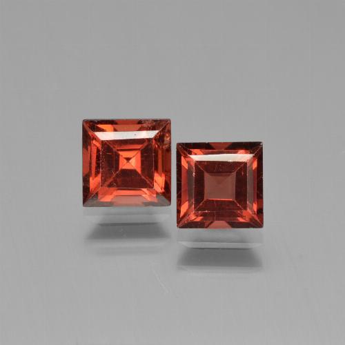 Deep Red Pyrope Garnet Gem - 0.9ct Square Step-Cut (ID: 451185)