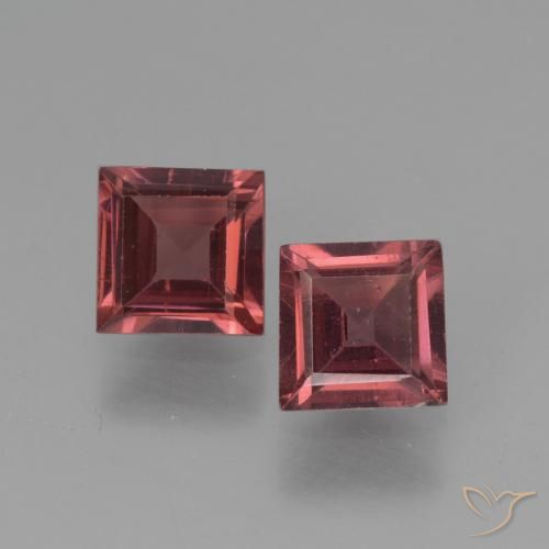 1.37 ct Square Cut Pyrope Garnet, 5.1 x 5.1 mm From Mozambique, Photo A
