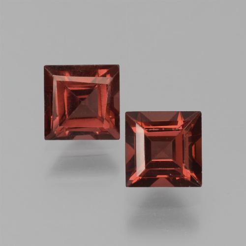 Deep Red Pyrope Garnet Gem - 0.9ct Square Step-Cut (ID: 451203)